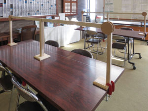 コロナ対策 アテスト会場パネル設置